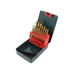 Set Burghie Metal HSS-R TIN 19 Piese | Electronic-mag.ro | Componente Electronice