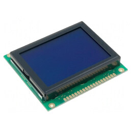 Afișaj LCD Grafic 128x64 Albastru 78x70mm | Electronic-mag.ro | Componente Electronice