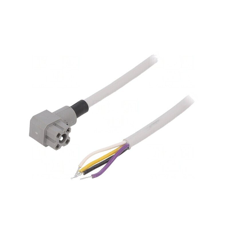 Conector pătrat mamă 4 pini IP65 gri 50V 10A | Electronic-mag.ro | Componente Electronice