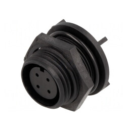 Conector Circular Soclu Mamă 4 PIN IP68 125V | Electronic-mag.ro | Componente Electronice