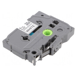 Bandă Laminată 6mm x 8m Albă/Neagră cu Adeziv | Electronic-mag.ro | Componente Electronice