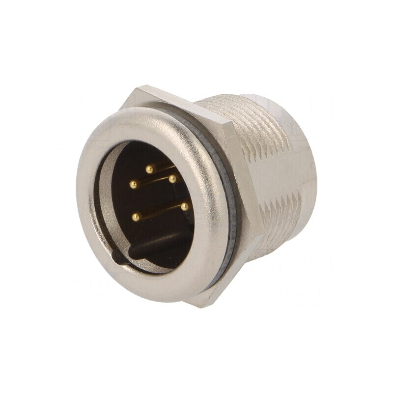 Conector XLR Tată Drept Argint 7,5A | Electronic-mag.ro | Componente Electronice