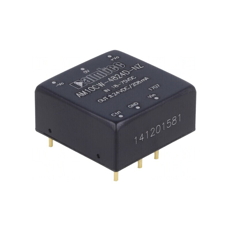 Convertor DC/DC 10W 18-75V la 24V/-24V AM10CW-4824D-NZ | Electronic-mag.ro | Componente Electronice