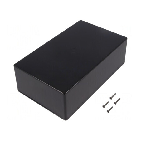 Carcasă Universală Neagră ABS 130x215x68mm COFFER | Electronic-mag.ro | Componente Electronice