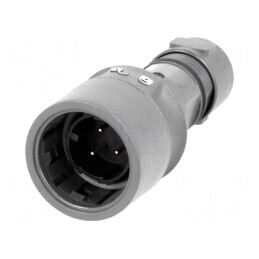 Conector Circular Mufă Tată 3 Pin Nichelat Buccaneer 6000 | Electronic-mag.ro | Componente Electronice