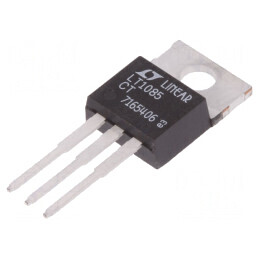 IC: stabilizator de tensiune | LDO,reglabil | 1,25÷28,5V | 3A | TO220 | LT1085CT#PBF