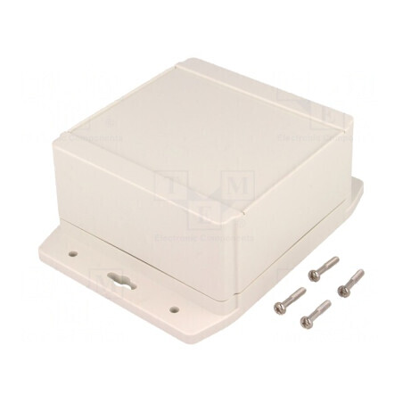 Carcasă Universală 120x120x62mm cu Lame de Fixare | Electronic-mag.ro | Componente Electronice