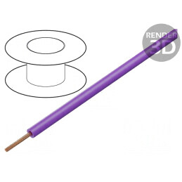 Cablu litat PVC violet 0,14mm2 100m | Electronic-mag.ro | Componente Electronice