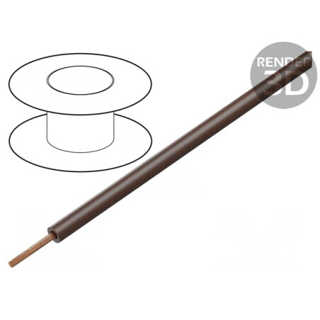 Cablu Litat Cu 0,14mm2 PVC Maro 60V 100m | Electronic-mag.ro | Componente Electronice