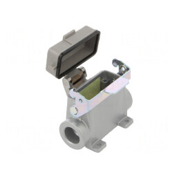 Carcasă pentru conectori HDC dimensiune A10 cu clichet | Electronic-mag.ro | Componente Electronice