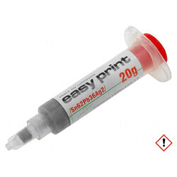Pastă de lipit moale 20g Sn62Pb36Ag2 179°C | Electronic-mag.ro | Componente Electronice