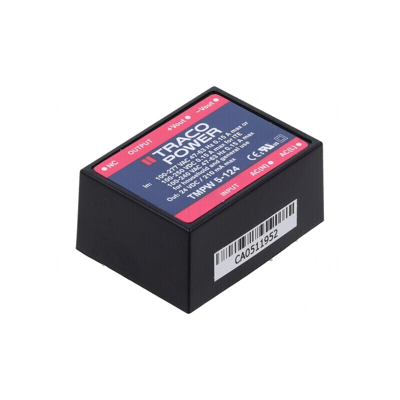 Alimentator Încastrabil 5W 24VDC 210mA | Electronic-mag.ro | Componente Electronice