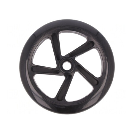 Roată Neagră Scooter/Skate 200×30mm Poliuretan | Electronic-mag.ro | Componente Electronice