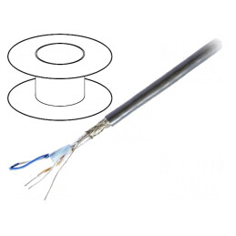 Cablu RS232/RS485 PVC Crom 152m Eca 30V 120Ω | Electronic-mag.ro | Componente Electronice
