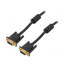 Cablu | D-Sub 15pin HD mufă,din ambele părţi | negru | 8m | DADBK