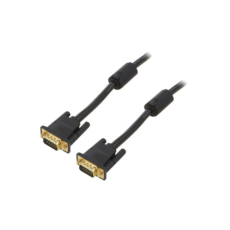 Cablu D-Sub 15pin HD Negru 8m | Electronic-mag.ro | Componente Electronice