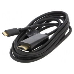 Adaptor HDMI 2.0 USB 3.1 la USB C 2m Negru | Electronic-mag.ro | Componente Electronice