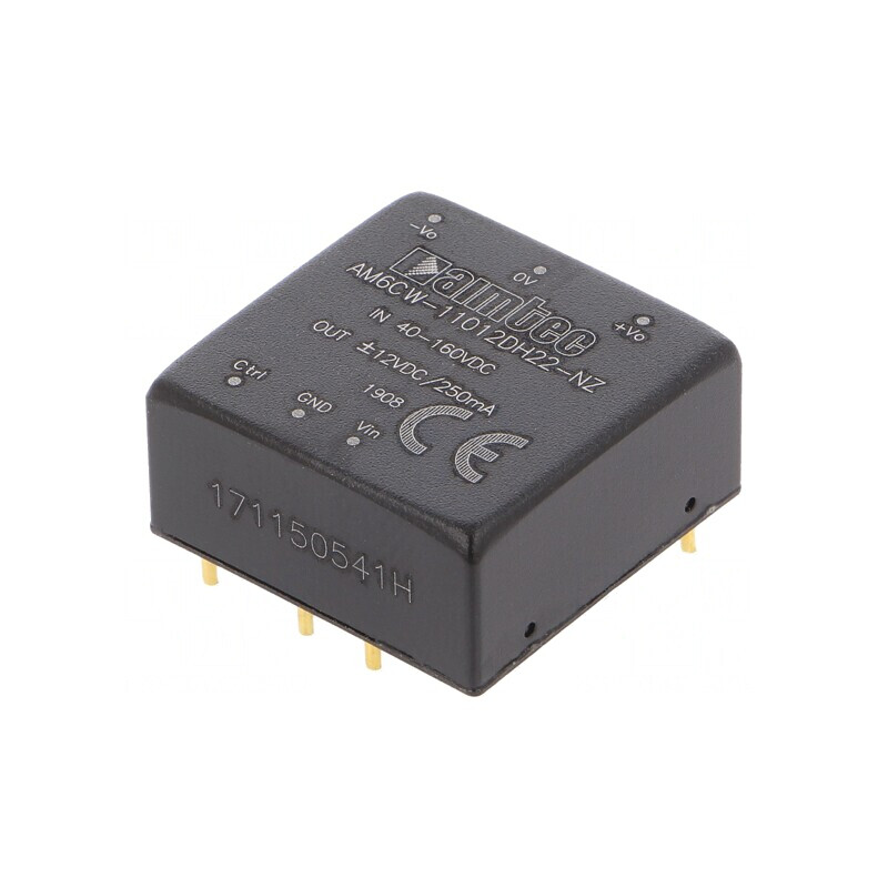 Convertor DC/DC 6W 40-160V la 12V/-12V | Electronic-mag.ro | Componente Electronice