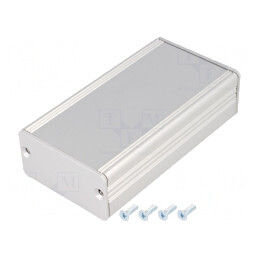 Carcasă Aluminiu Gri AKG 55x100x28mm | Electronic-mag.ro | Componente Electronice