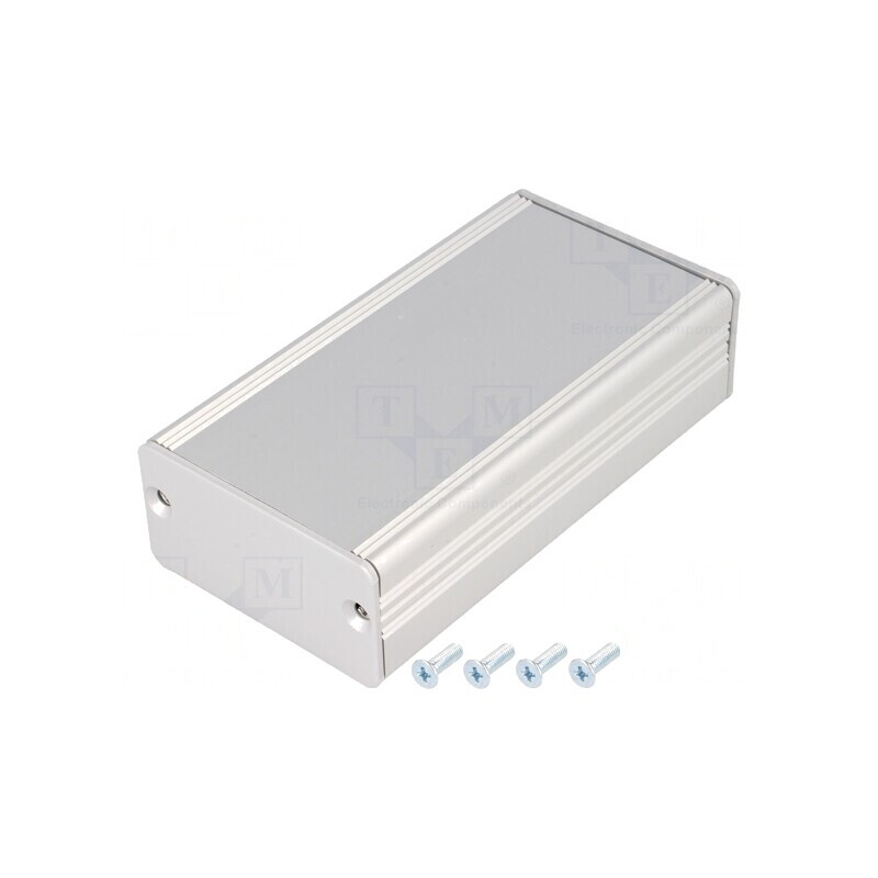 Carcasă Aluminiu Gri AKG 55x100x28mm | Electronic-mag.ro | Componente Electronice