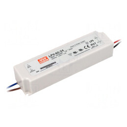 Alimentator LED 60W 24V 2.5A IP67 | Electronic-mag.ro | Componente Electronice