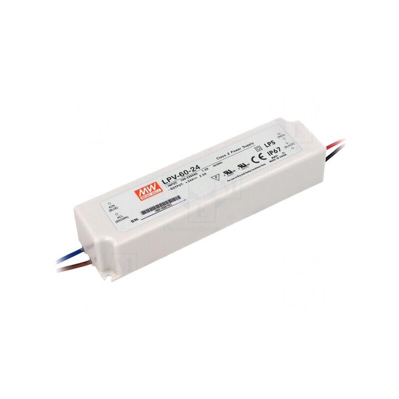 Alimentator LED 60W 24V 2.5A IP67 | Electronic-mag.ro | Componente Electronice Alimentator LED 60W 24V 2.5A IP67 | Electronic-mag.ro | Componente Electronice