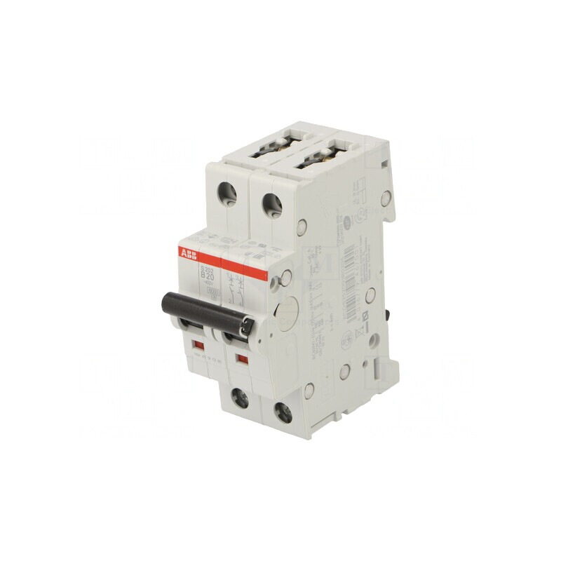 Întrerupător de supracurent 20A 2P 6kA 230/400VAC | Electronic-mag.ro | Componente Electronice