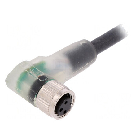 Cablu de conectare M8 în unghi 2m 60VAC 4A PUR | Electronic-mag.ro | Componente Electronice