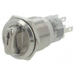 Comutator: rotativ | Poz: 3 | DP4T | 0,5A/220VAC | 1A/24VDC | -20÷55°C | LAS1-AGQ-22X/31/G/24V/S