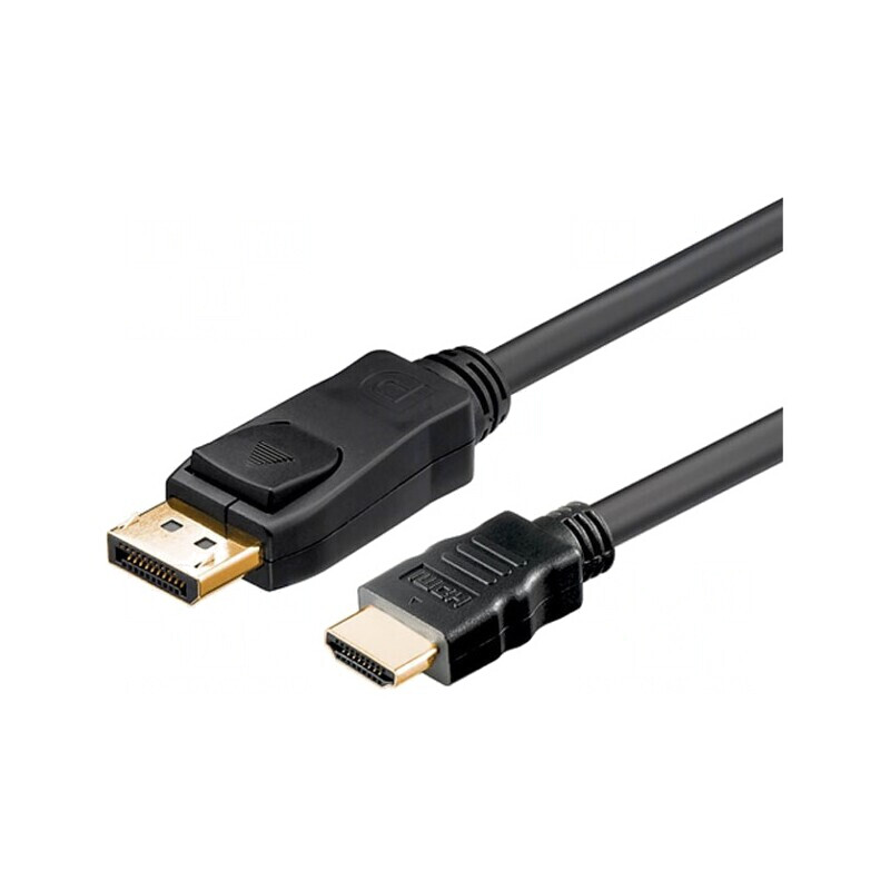 Cablu DisplayPort la HDMI 5m Negru | Electronic-mag.ro | Componente Electronice