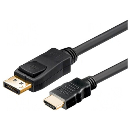 Cablu DisplayPort la HDMI 5m Negru | Electronic-mag.ro | Componente Electronice