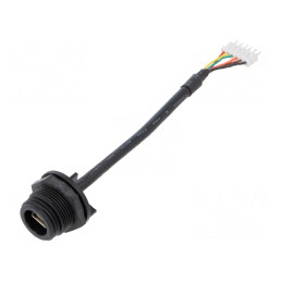 Soclu USB AB mini 6pin IP68 PX0456 | Electronic-mag.ro | Componente Electronice