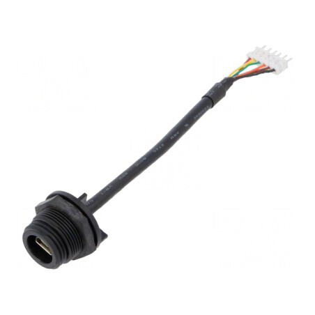 Soclu USB AB mini 6pin IP68 PX0456 | Electronic-mag.ro | Componente Electronice