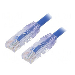 Patch cord albastru TX6 PLUS UTP 3m 24AWG | Electronic-mag.ro | Componente Electronice