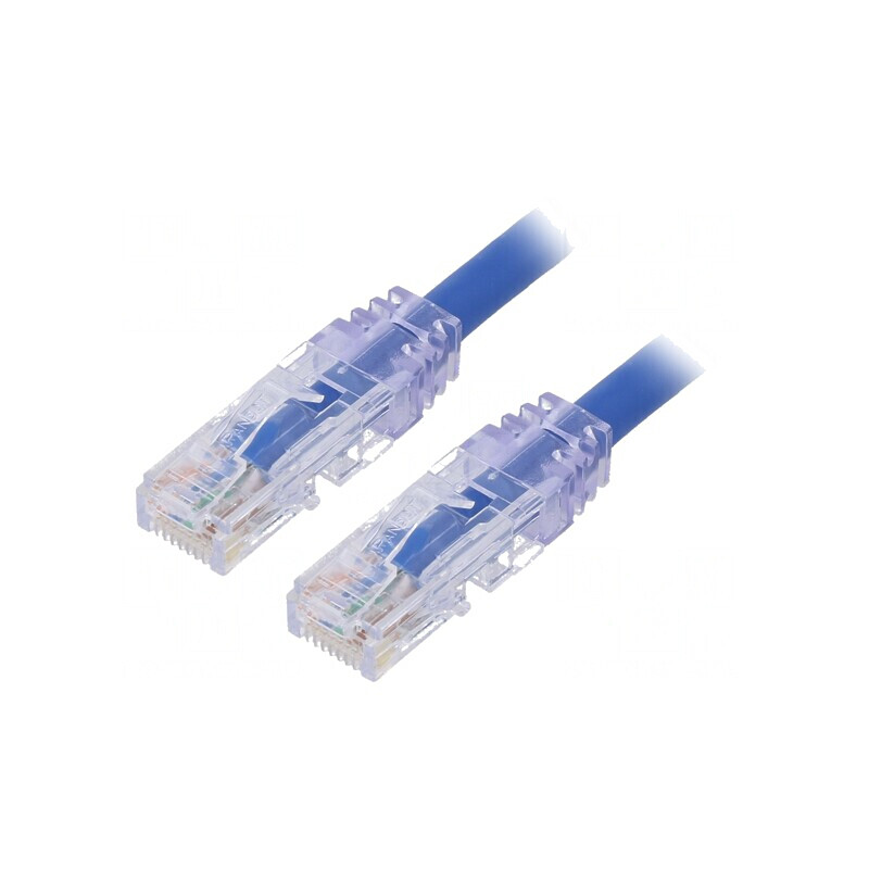 Patch cord albastru TX6 PLUS UTP 3m 24AWG | Electronic-mag.ro | Componente Electronice