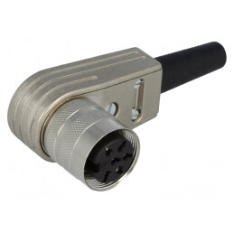 Conector M16 Mufă Mamă 6 PIN Lipire pe Cablu 5A 300V IP40 | Electronic-mag.ro | Componente Electronice