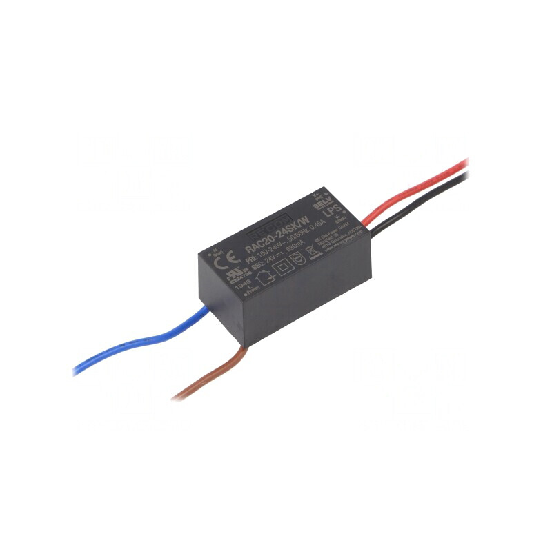 Convertor AC/DC 20W 24VDC RAC20-24SK/W | Electronic-mag.ro | Componente Electronice