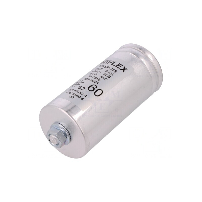 Condensator pentru Motoare 60uF 450VAC ±5% | Electronic-mag.ro | Componente Electronice