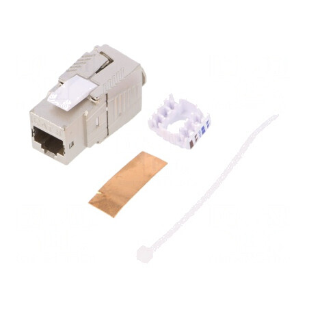 Soclu RJ45 Cat 8.1 Ecranat Keystone 8P8C IDC | Electronic-mag.ro | Componente Electronice