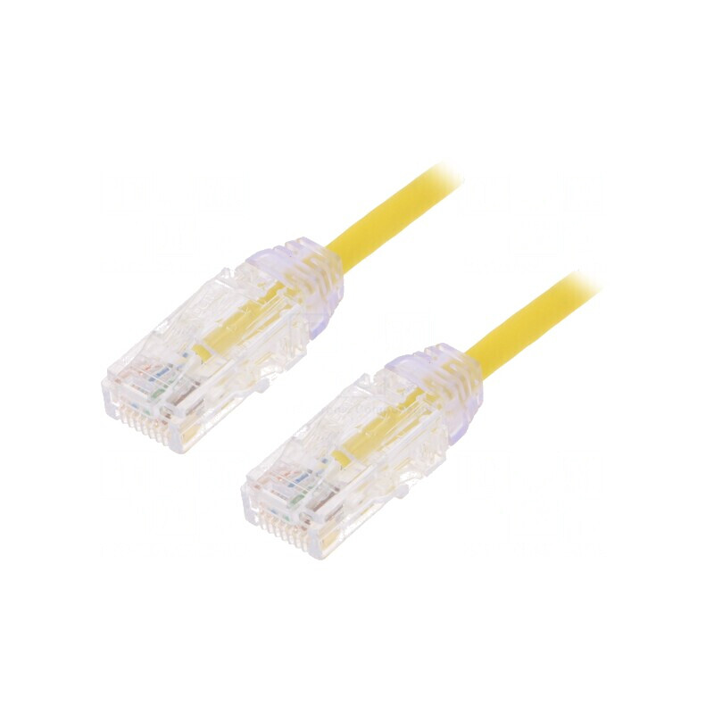 Patch Cord UTP Galben 3m 28AWG LSZH | Electronic-mag.ro | Componente Electronice