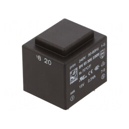 Transformator încapsulat 2,3VA 240VAC 15V 153mA PCB | Electronic-mag.ro | Componente Electronice