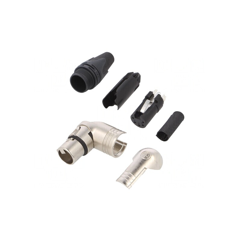 Mufă XLR Mamă 5 PIN 90° Rotativă pentru Cablu | Electronic-mag.ro | Componente Electronice Mufă XLR Mamă 5 PIN 90° Rotativă pentru Cablu | Electronic-mag.ro | Componente Electronice