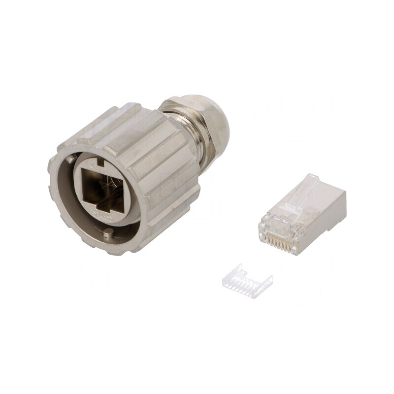 Mufă RJ45 Cat 5e Ecranat 8p8c 4,83-6,73mm | Electronic-mag.ro | Componente Electronice