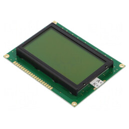 Afișaj LCD Grafic 128x64 Galben-Verde LED | Electronic-mag.ro | Componente Electronice