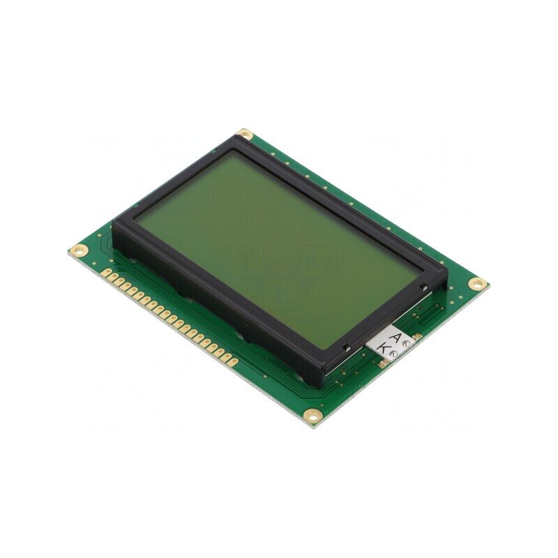 Afișaj LCD Grafic 128x64 Galben-Verde LED | Electronic-mag.ro | Componente Electronice