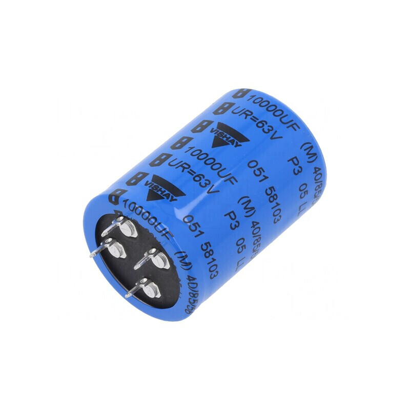 Condensator Electrolitic SNAP-IN 10mF 63VDC Ø35x50mm ±20% | Electronic-mag.ro | Componente Electronice