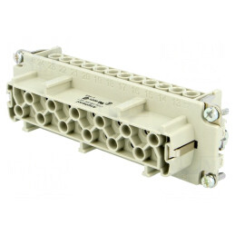 Conector HDC Inserturi Contact Mamă 24 PIN 24 PE | Electronic-mag.ro | Componente Electronice