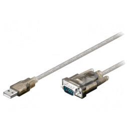 Convertor USB-RS232 | D-Sub 9pin mufă,USB A mufă | 1,5m | 68875