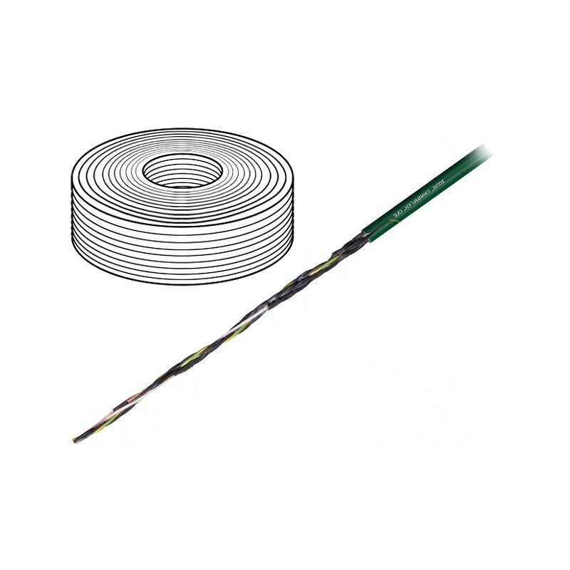 Cablu de Control PVC Verde 7G2,5mm2 Chainflex CF5 | Electronic-mag.ro | Componente Electronice Cablu de Control PVC Verde 7G2,5mm2 Chainflex CF5 | Electronic-mag.ro | Componente Electronice