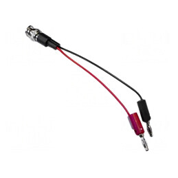 Cablu de măsurare BNC la mufă banană 4mm, 300V | Electronic-mag.ro | Componente Electronice